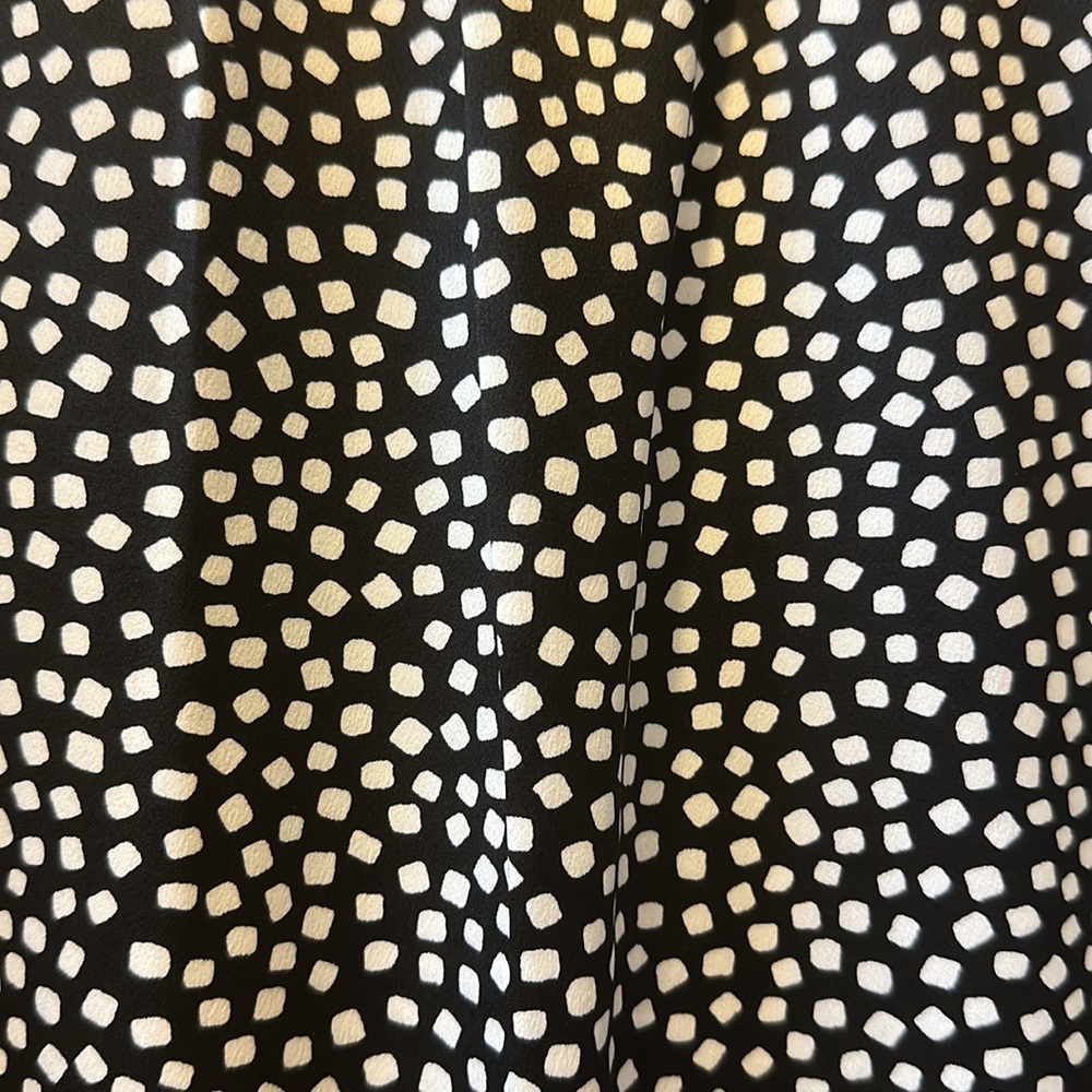 Long Sleeve Patterned Button Down Blouse - image 4